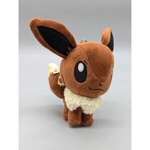 Pokemon Center Japan Eevee Walky Mascot Plush Keychain 6.5"